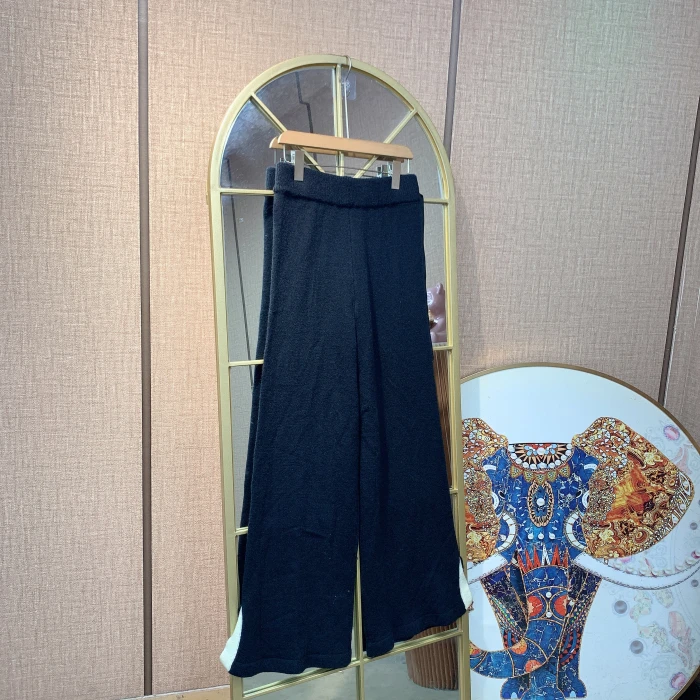 BQ387孕妇黑色针织裤90-130