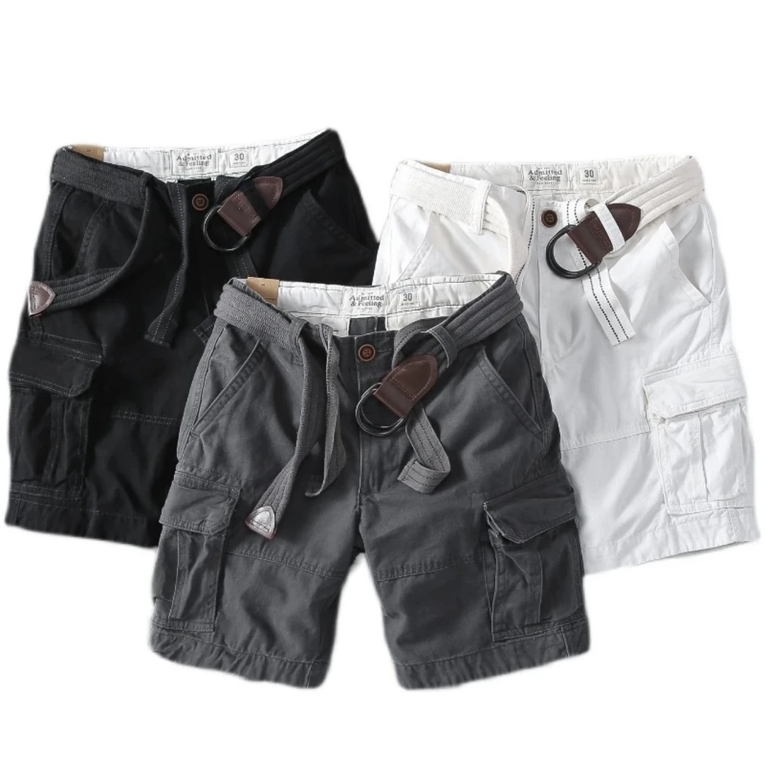 Sally【05】女款格调休闲工装牛仔短裤