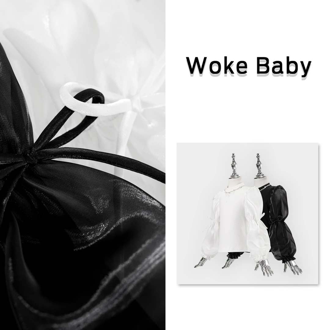 女童春季可爱中大童中领套头汉打底衫S5155