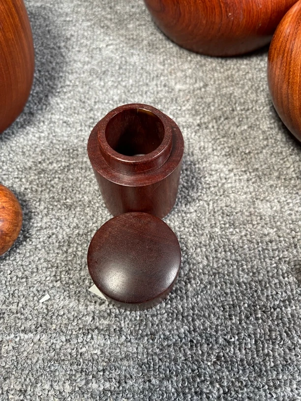 花梨木手工制作工艺品牙签盒精致实用