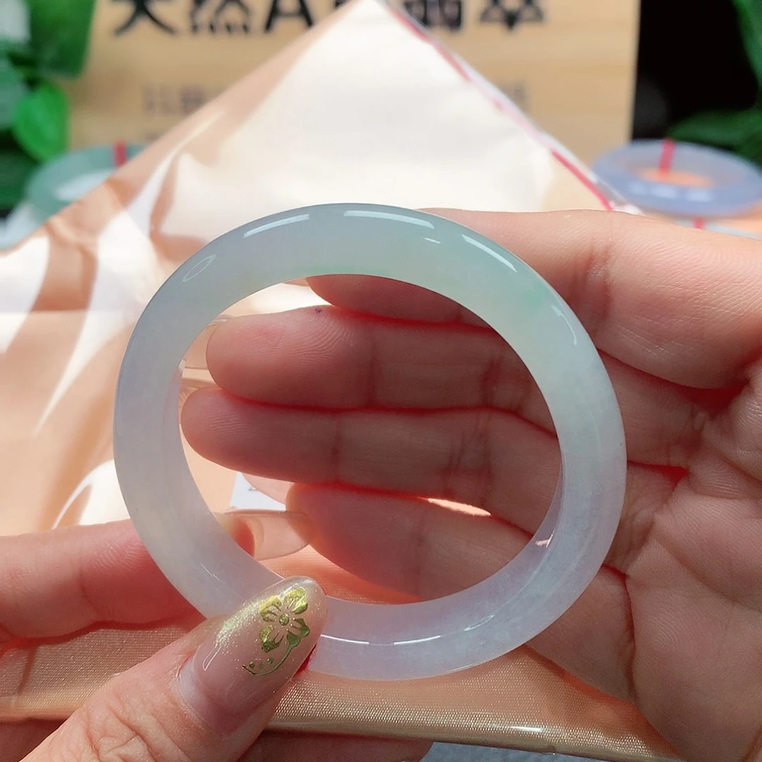 翡翠手镯未镶嵌天然A货翡翠手镯，99号