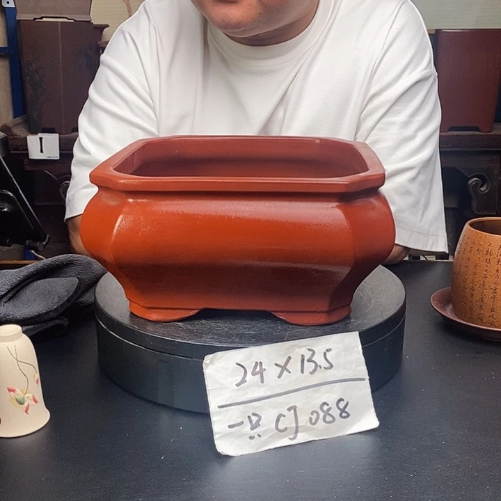 紫砂花盆货号一只CJ088