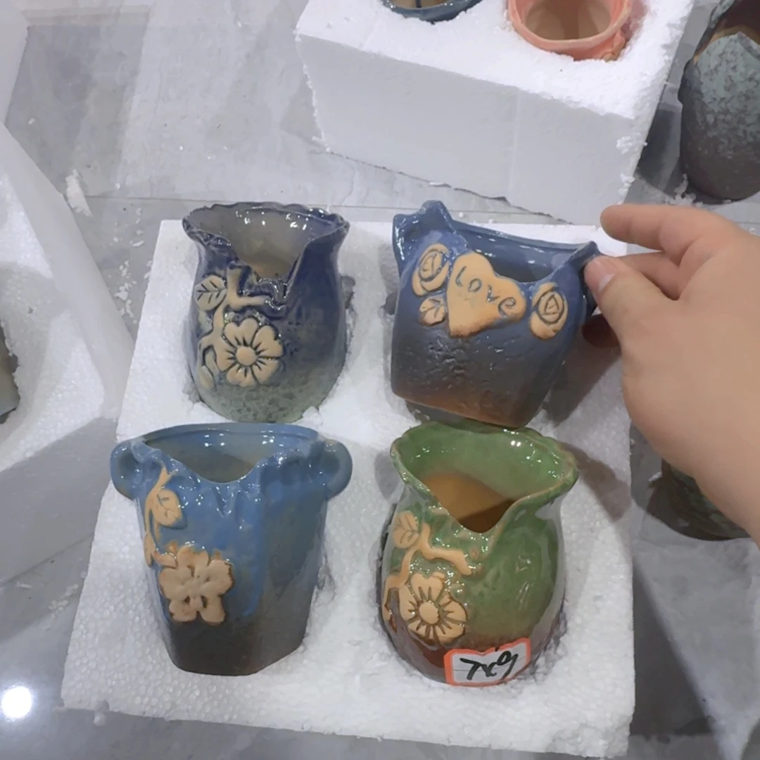 紫砂花盆粗陶盆醋