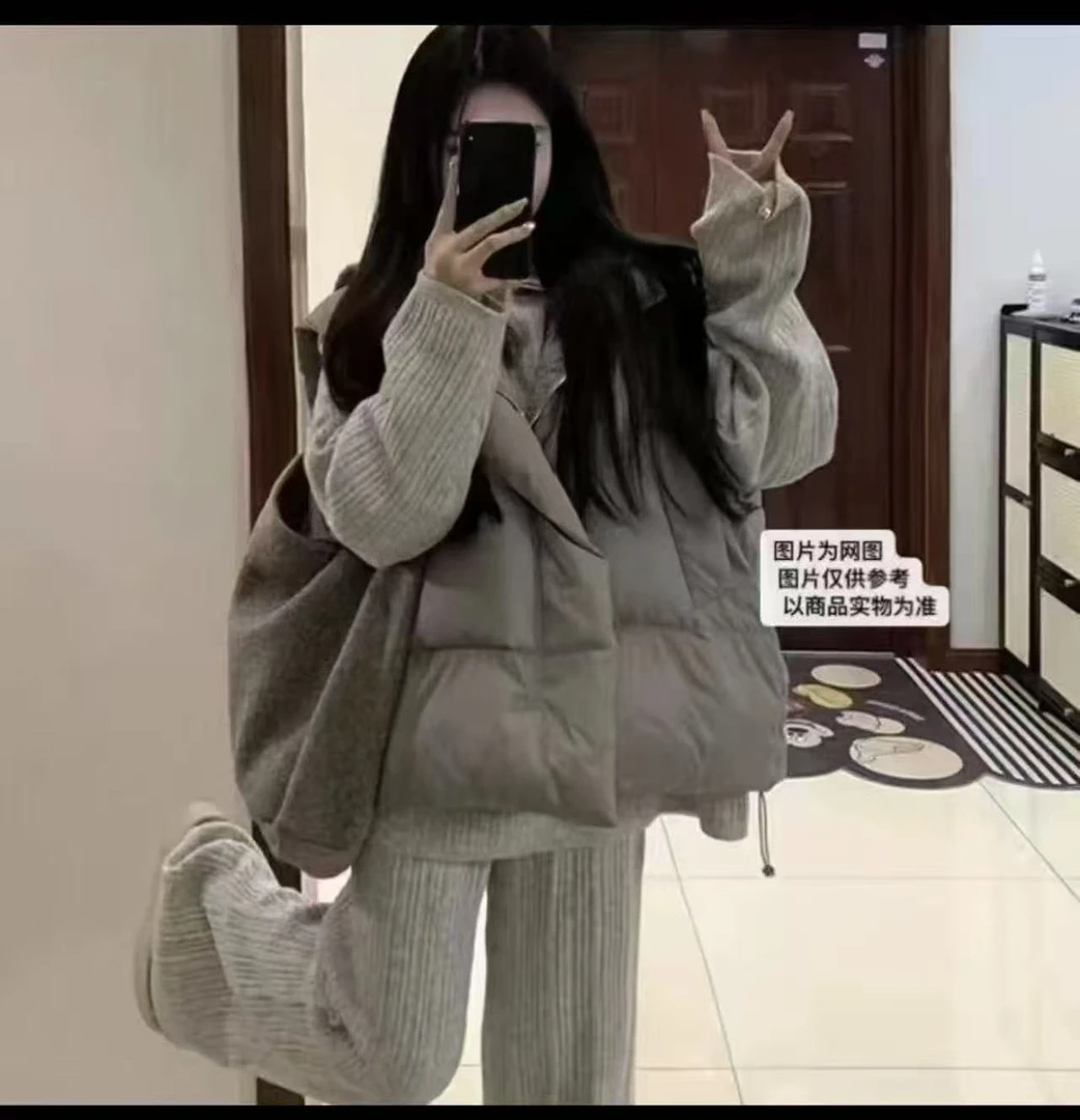 大码韩系减龄好搭配一整套上衣裤子99200马甲99199套装