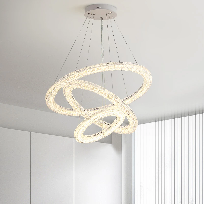 2025新款奶油风客厅灯吊灯简约现代大气圆形轻奢主卧室灯中山灯具