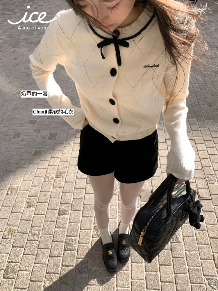 上衣开衫小香风毛衣短款针织衫秋季春秋W3523
