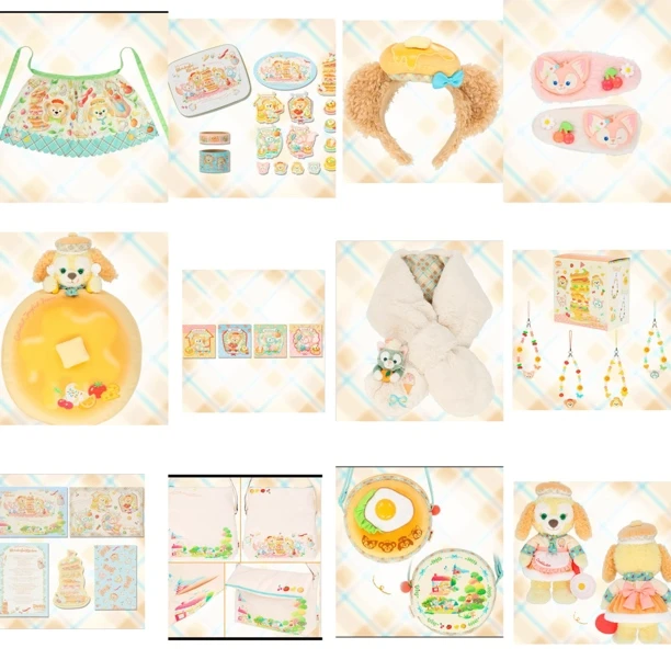 预售 东京迪士尼海洋厨房达菲七宝饼饼玲娜贝儿厨房系列挂件周边