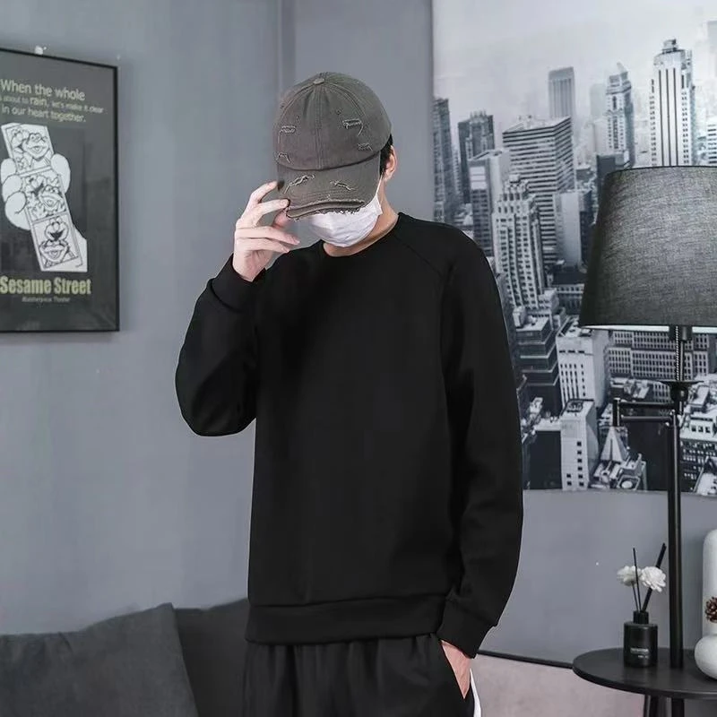 2025新款春秋情侣套头圆领卫衣