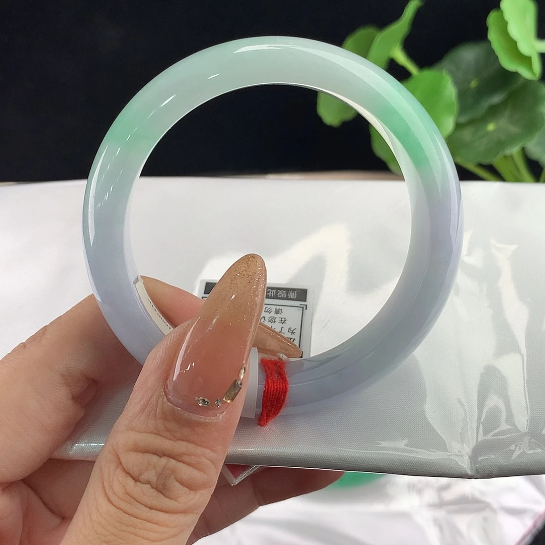 翡翠未镶嵌手镯正53.7