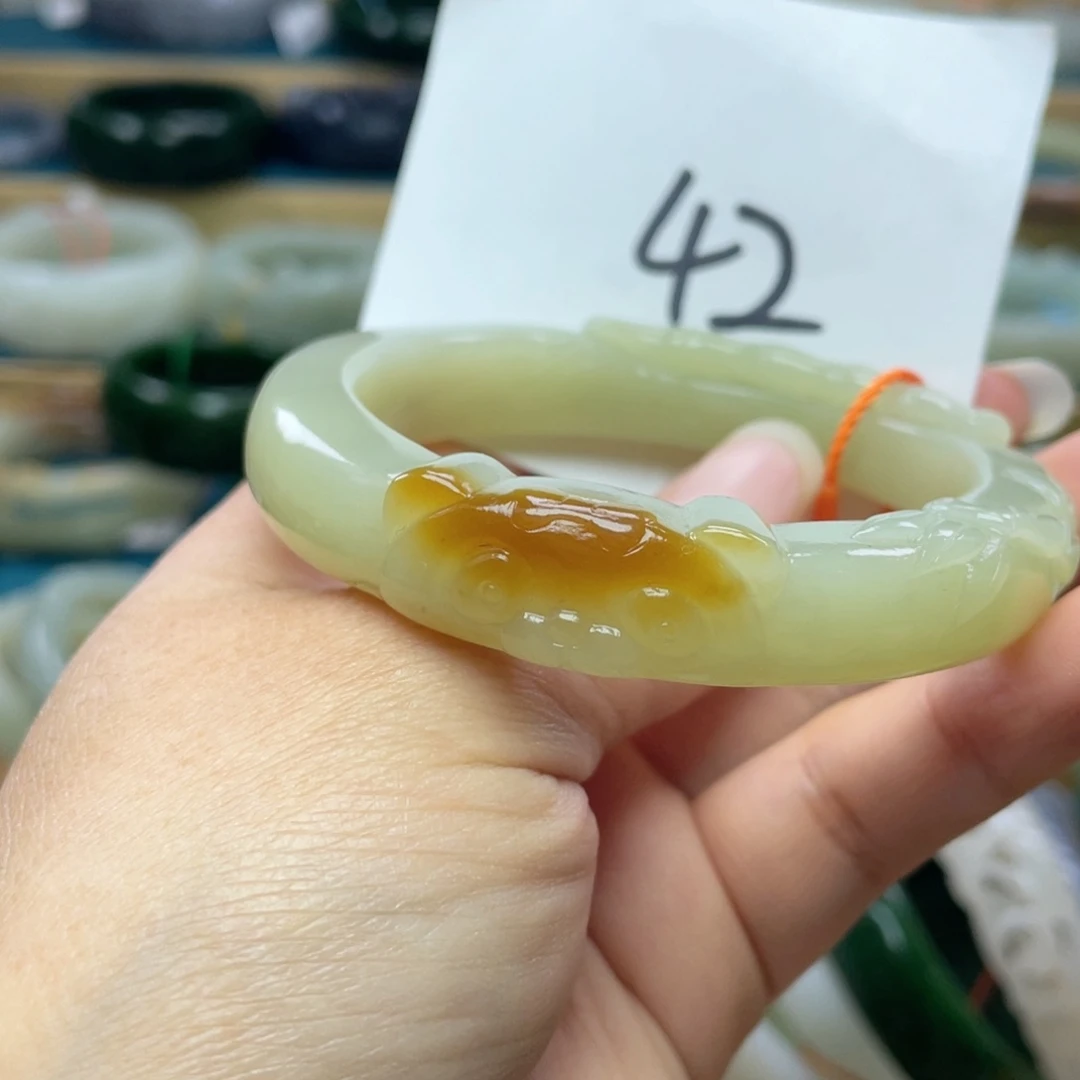 未镶嵌手镯和田玉圈口58