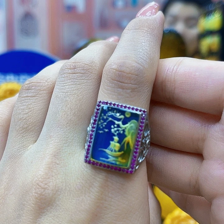 蜜蜡银S925镶嵌裸石