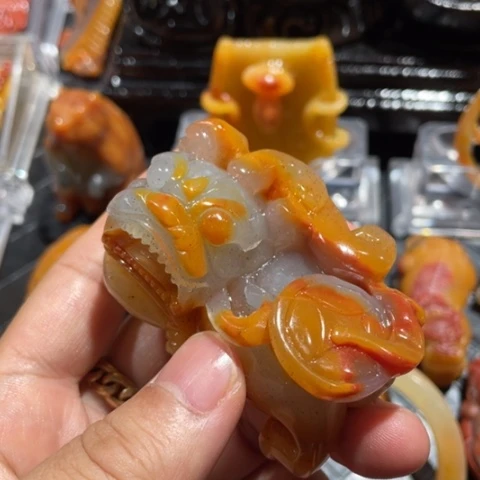 【闪购商品】未镶嵌石英质玉（黄龙玉）套链