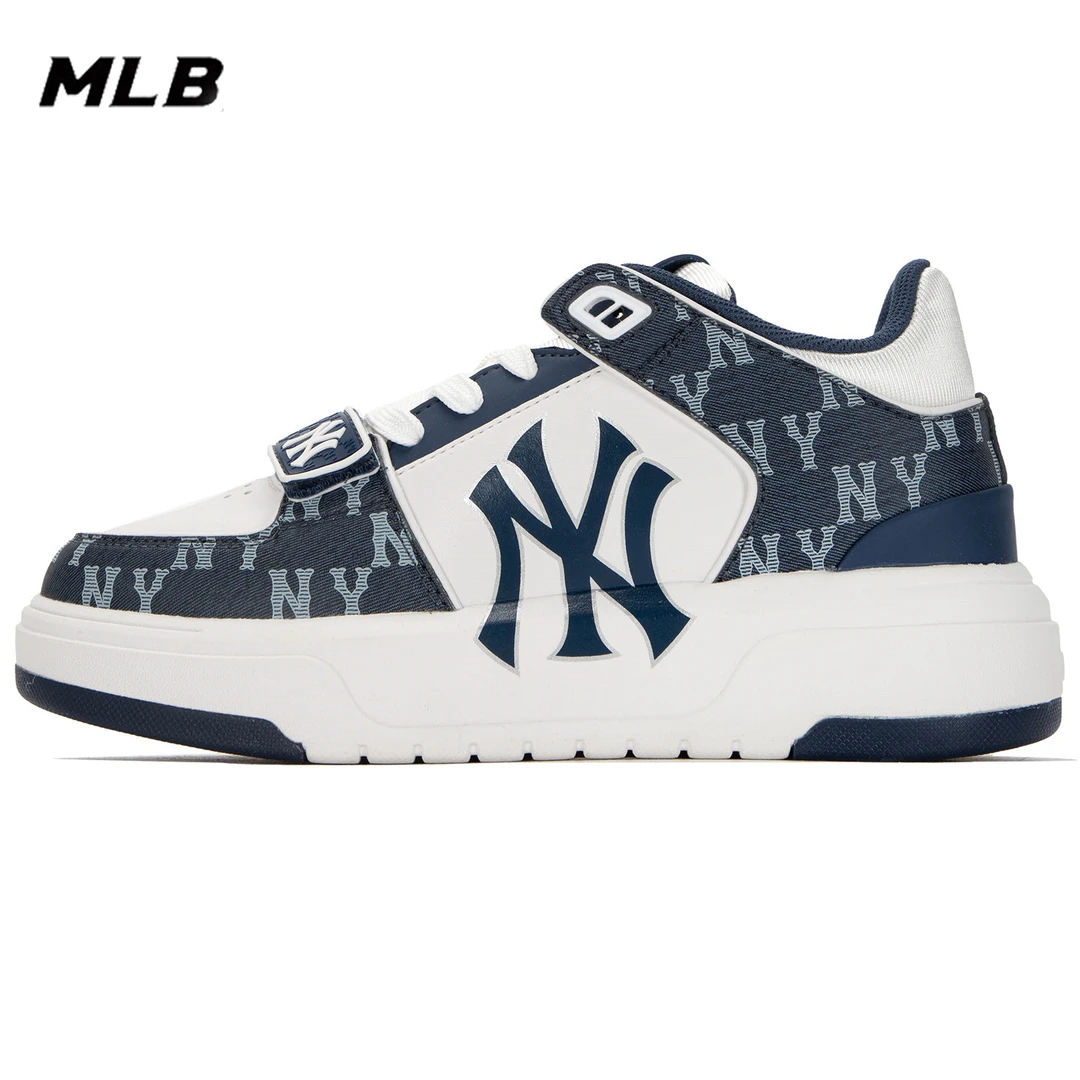 【中帮魔术贴款】MLB情侣款学长鞋男女鞋老花运动休闲板鞋3ASXCDN3N