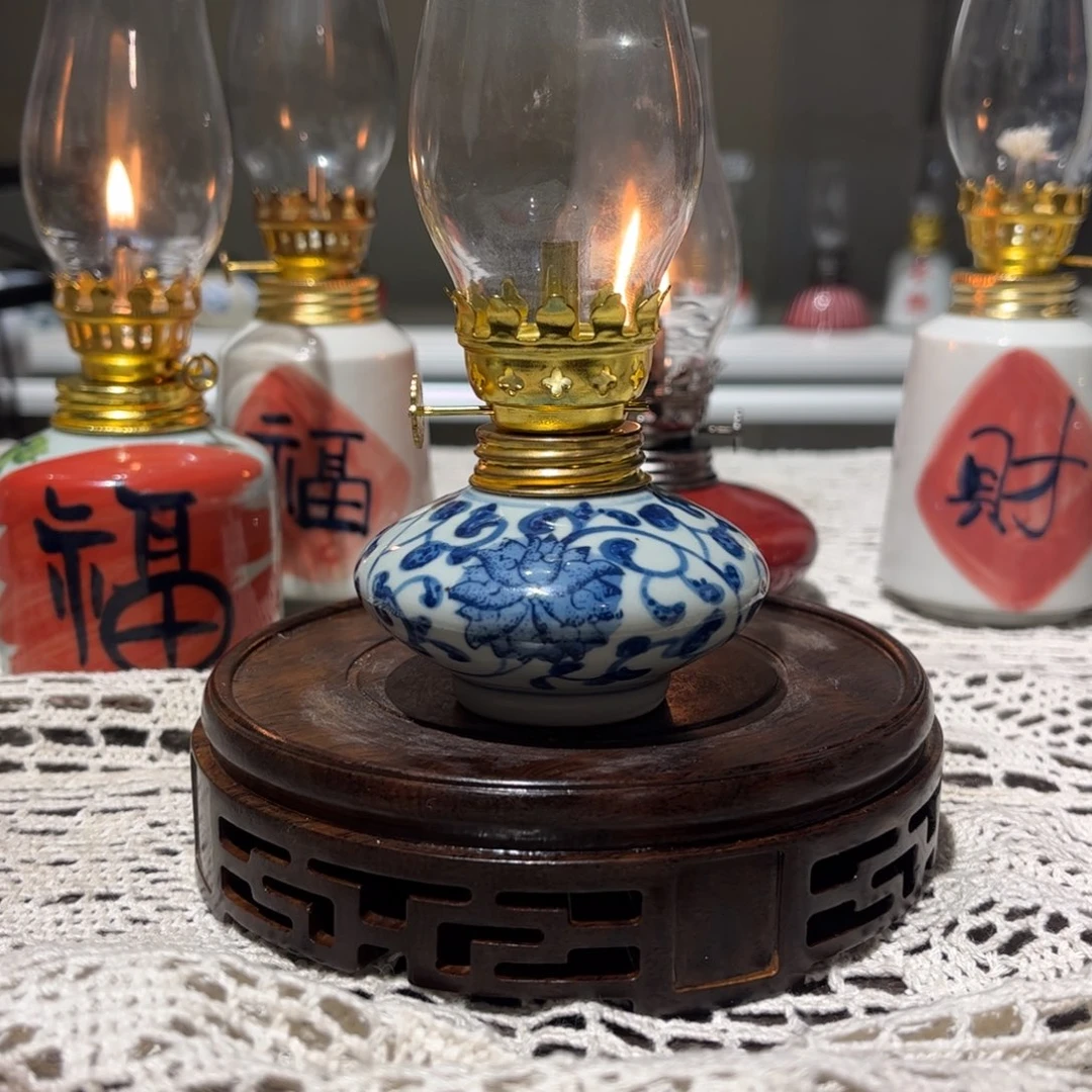 摆件景德镇陶瓷香薰灯