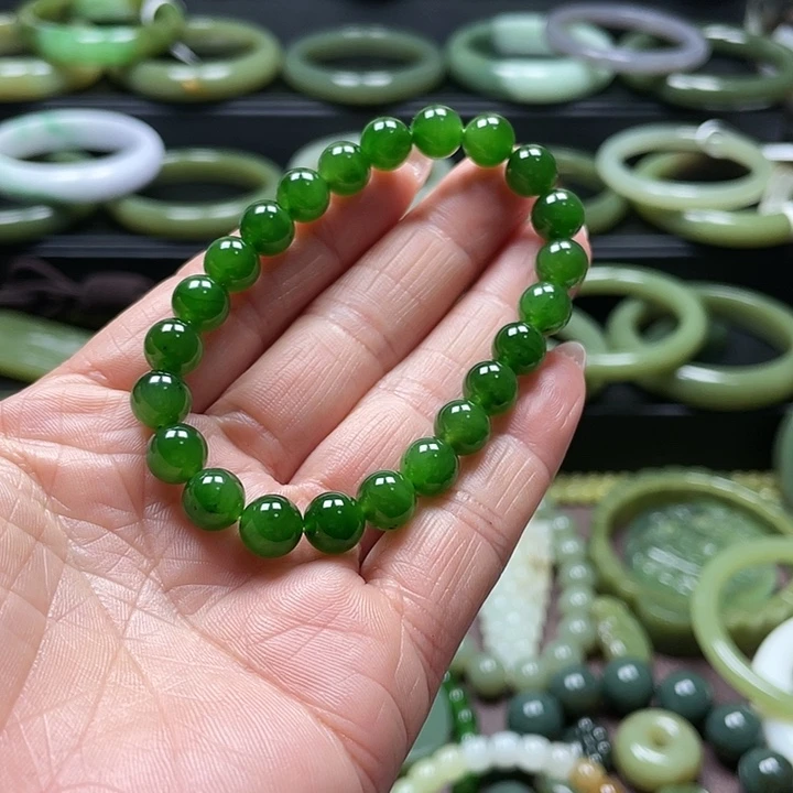 和田玉（碧玉）未镶嵌手链