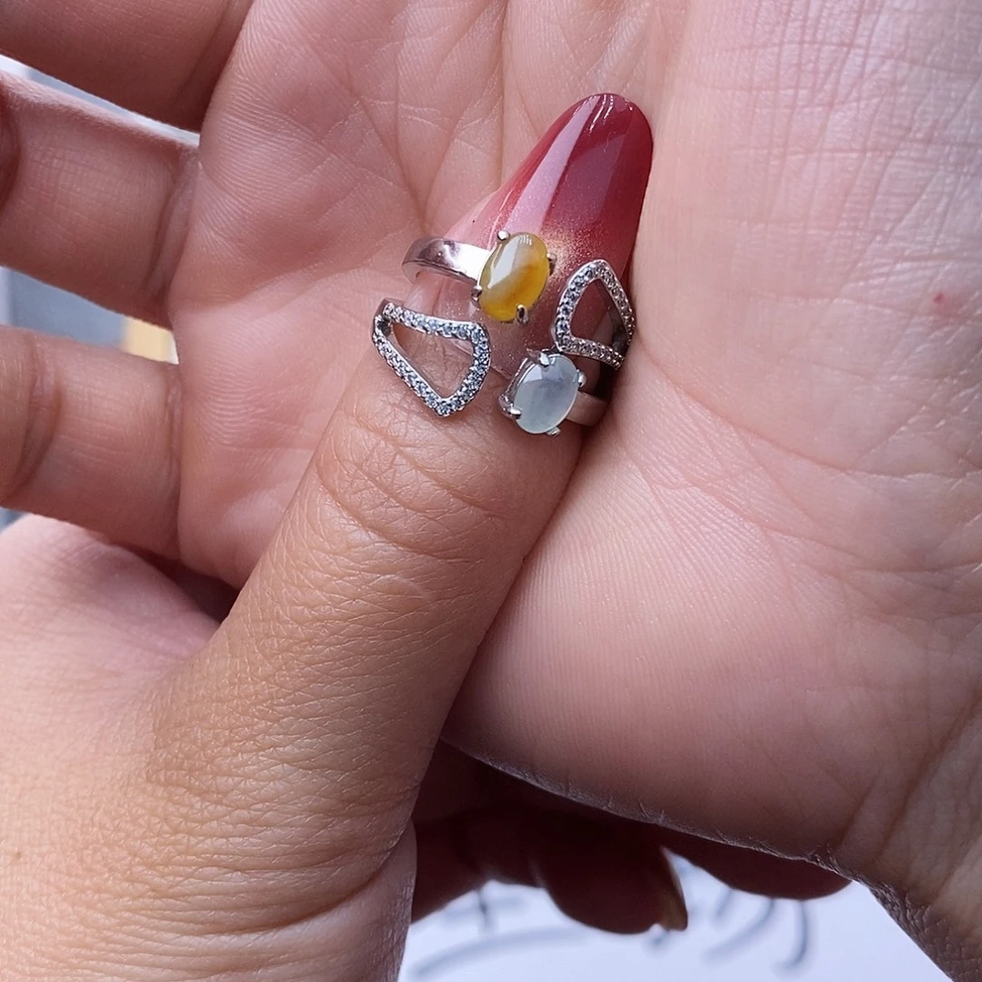 单****翡翠未镶嵌戒指缅甸