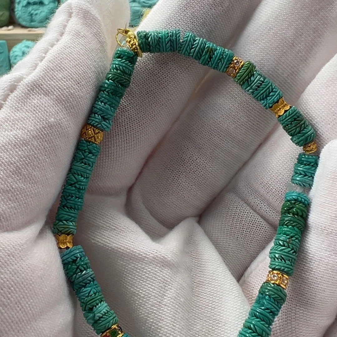 未镶嵌绿松石配饰5mm