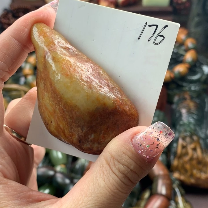 岫岩河磨玉（透闪石质玉）手把未镶嵌