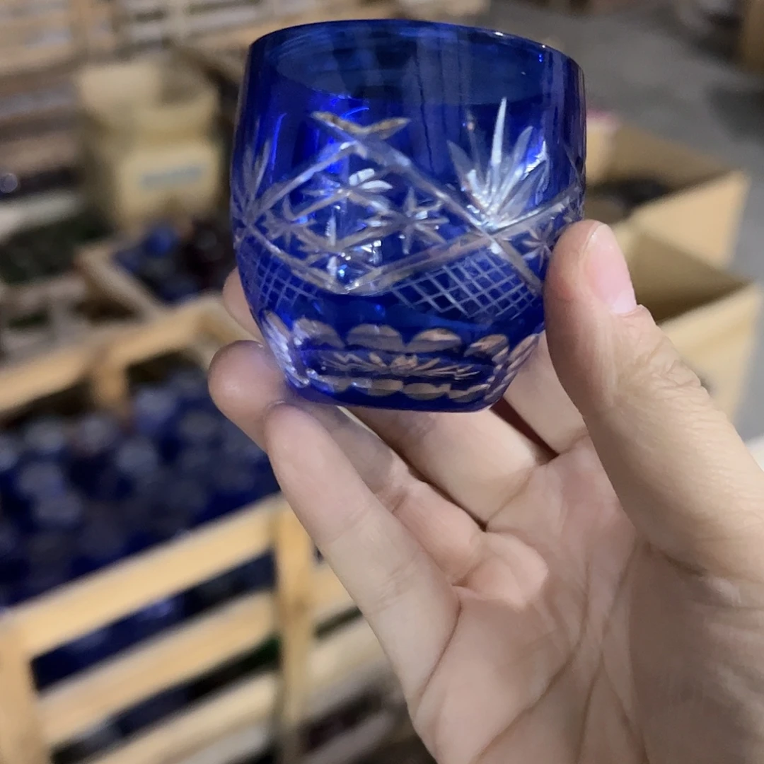 平底款水晶玻璃微瑕一个