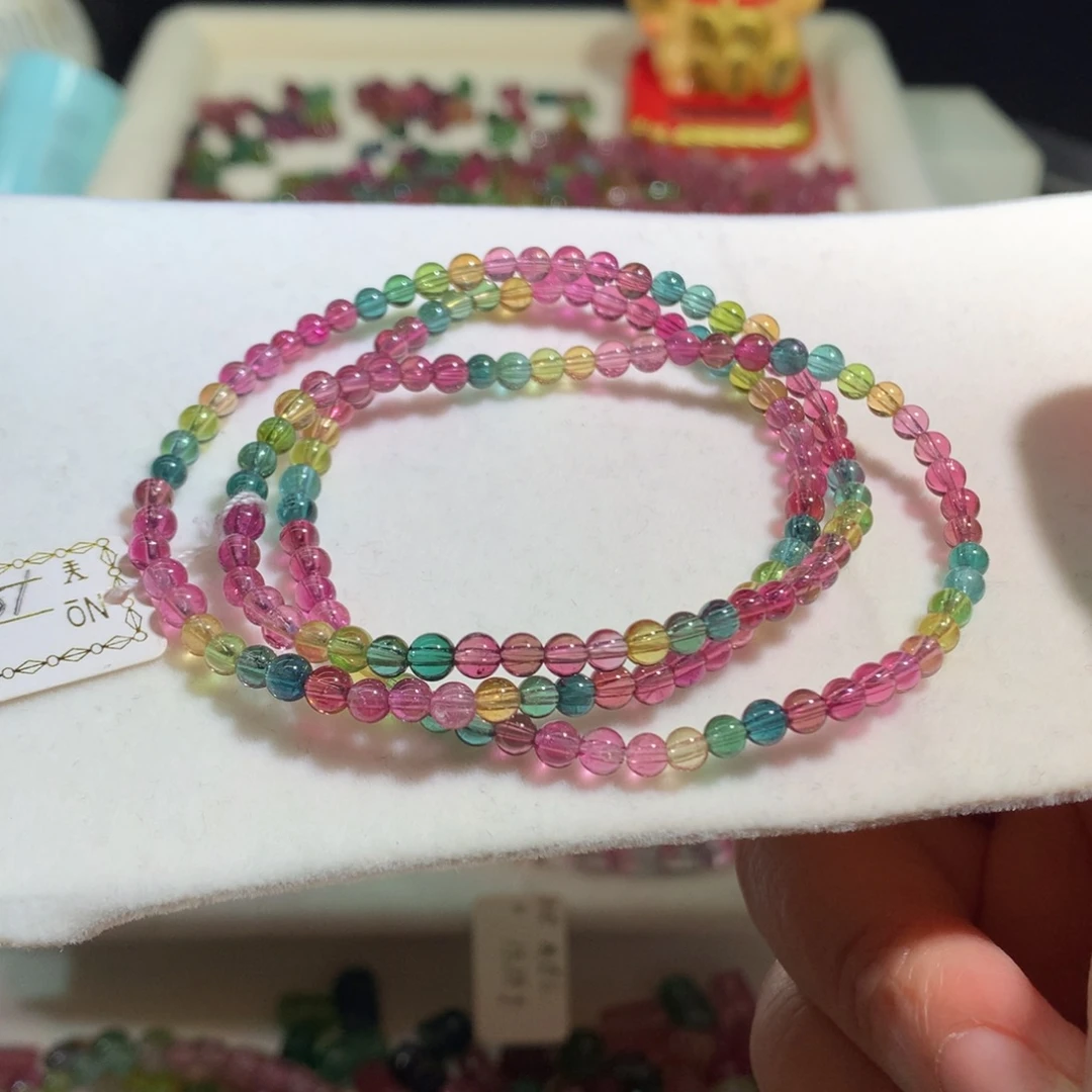 碧玺未镶嵌手链碧玺