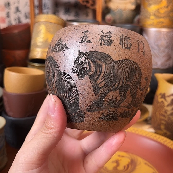 茶杯紫砂宜兴紫砂茶杯正品