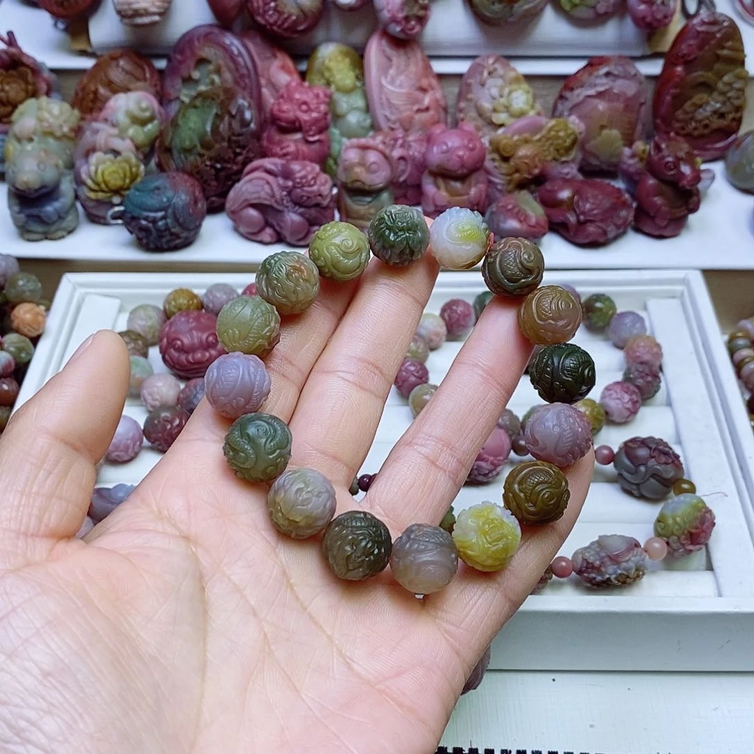 玛瑙/玉髓盐源玛瑙手串未镶嵌
