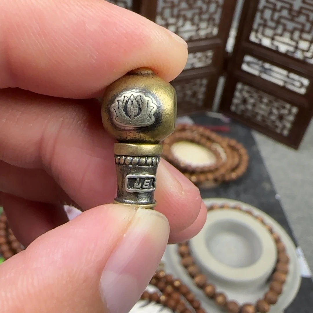 莲花菩提吊坠三通