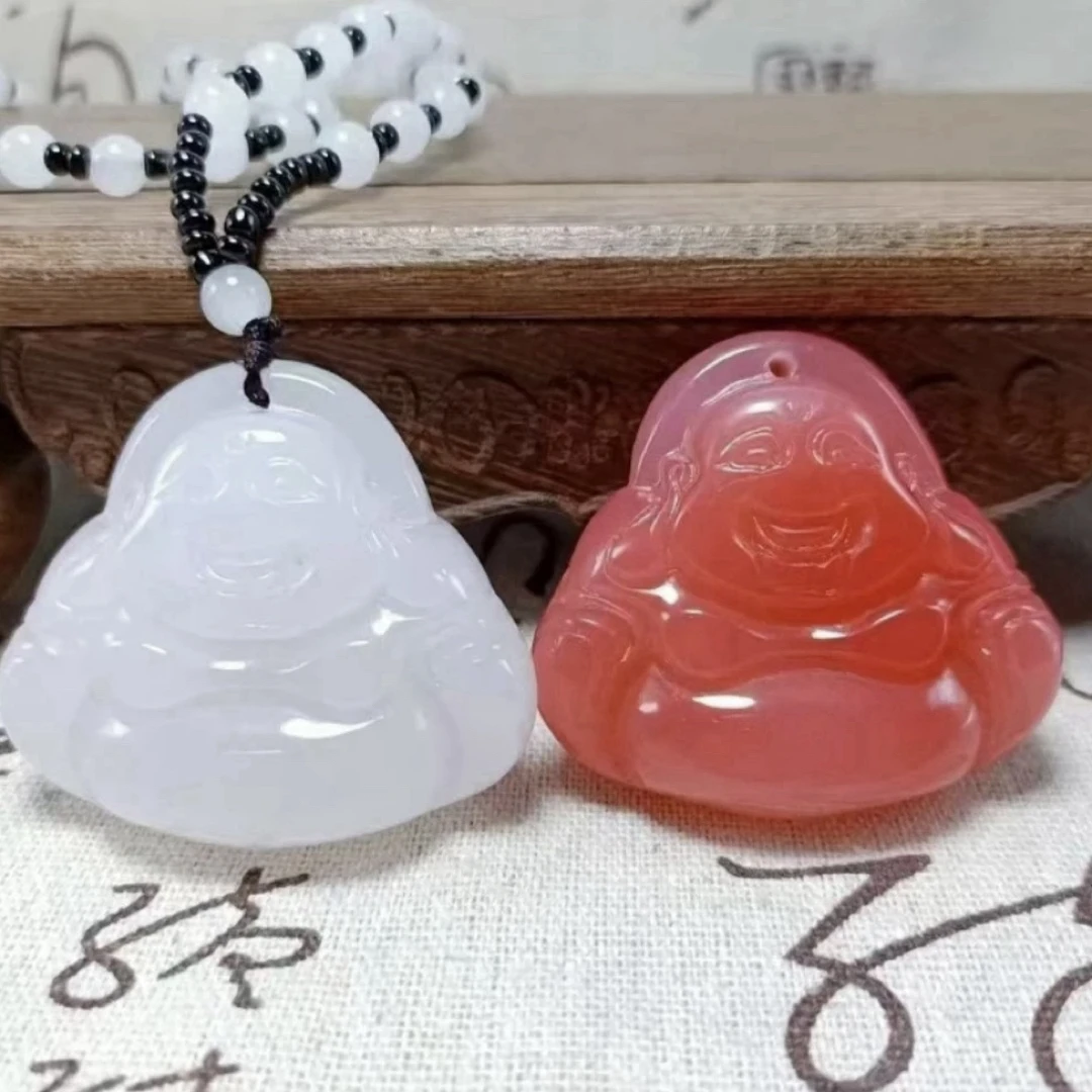 艺祥缘珠宝阳光变色雪域红景天弥勒佛项链