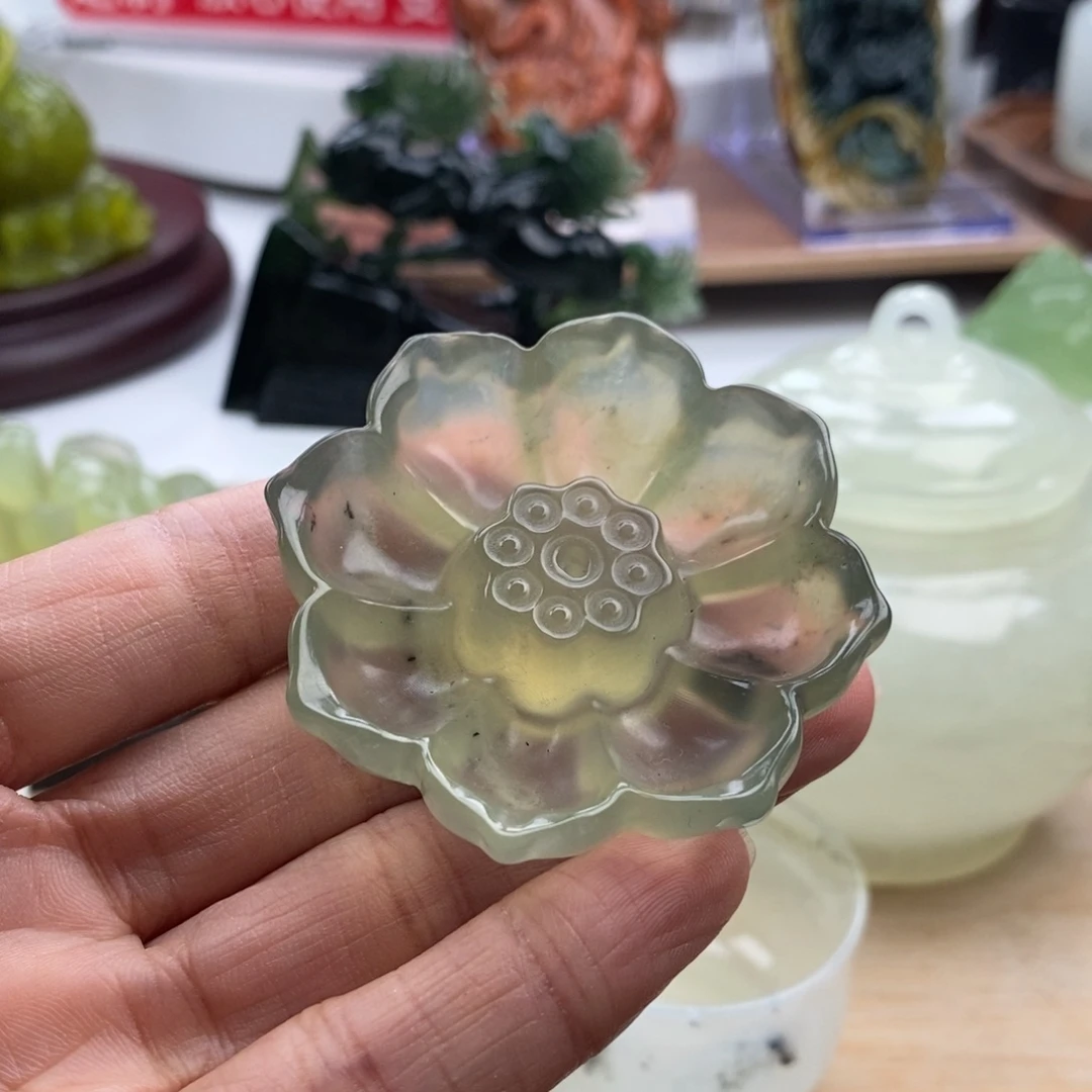 岫玉未镶嵌四大名玉香插