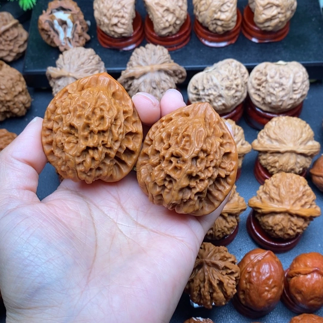 文玩核桃把件46官帽