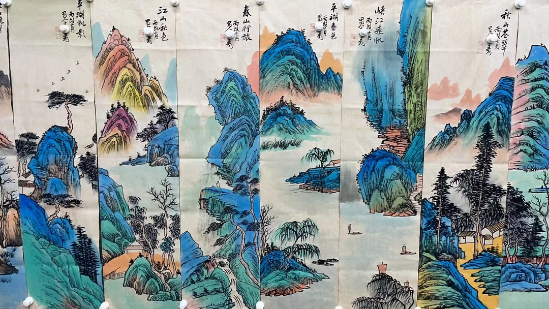 【优斯特】精品十二条屏装饰画通用链接