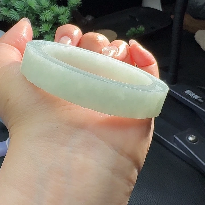 定制翡翠未镶嵌翡翠手镯55-56正圈