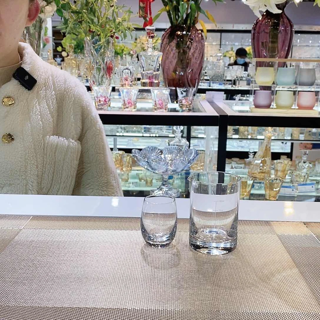 水晶玻璃无手柄款2杯2壶