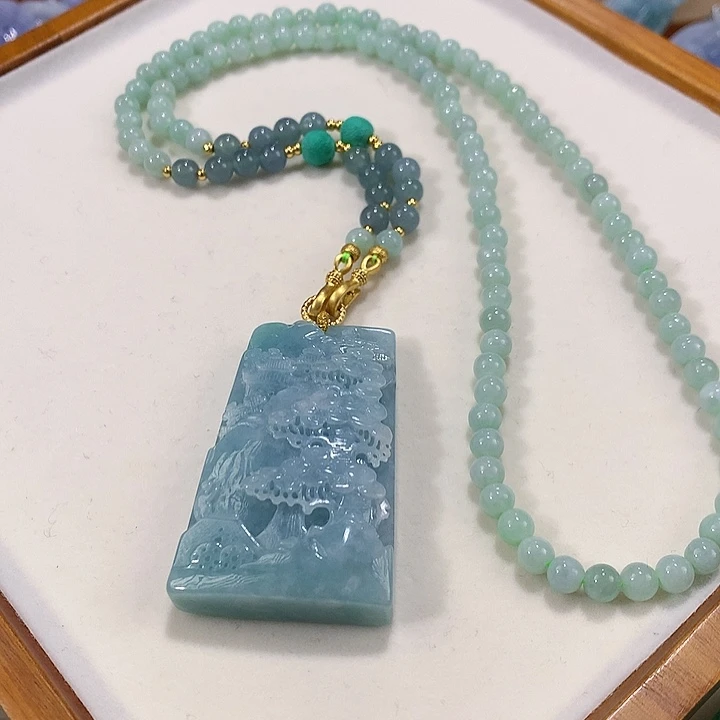 翡翠未镶嵌颈饰翡翠吊坠