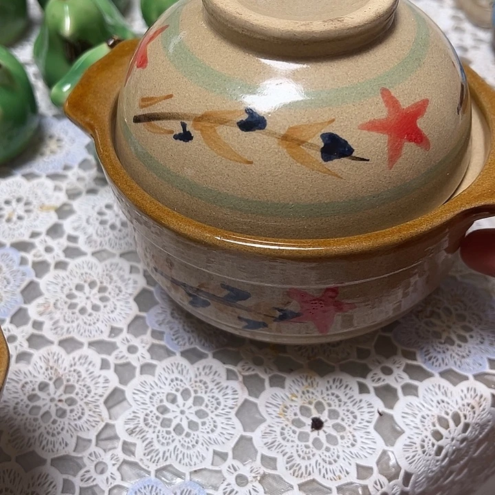 瓷粗瓷手给砂锅一支带标