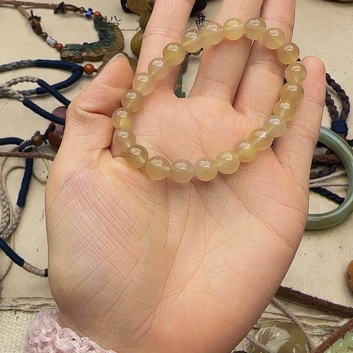 和田玉（糖玉）未镶嵌手链