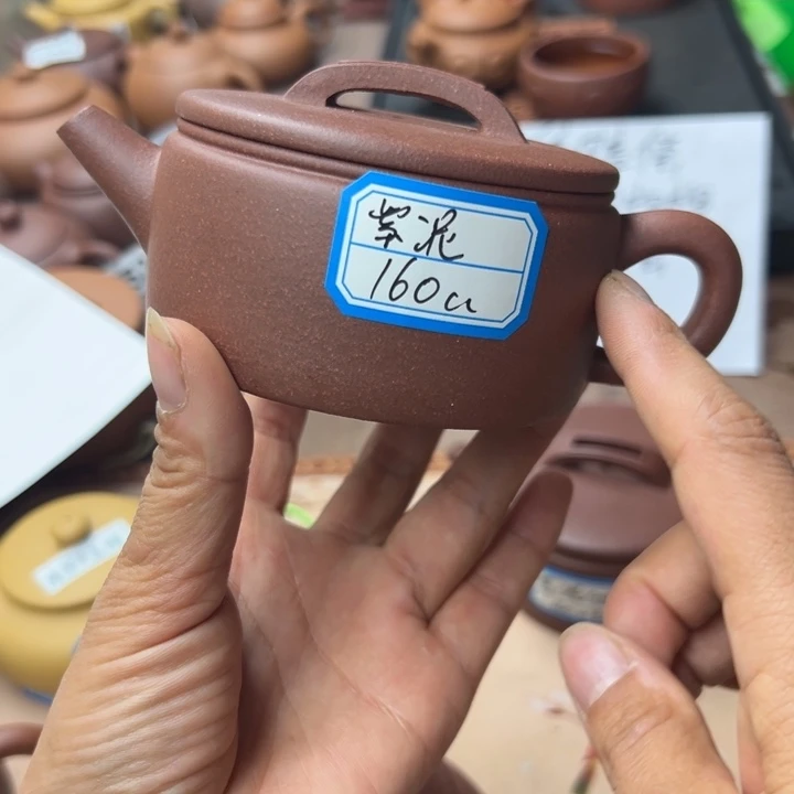 茶壶紫砂紫泥半手160