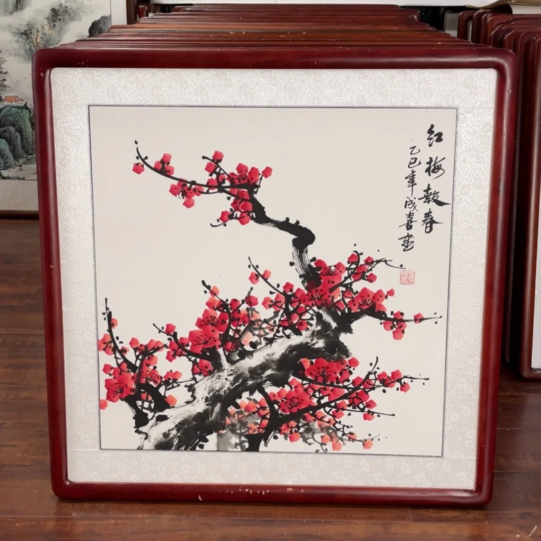 国画带框尺寸63*63厘米