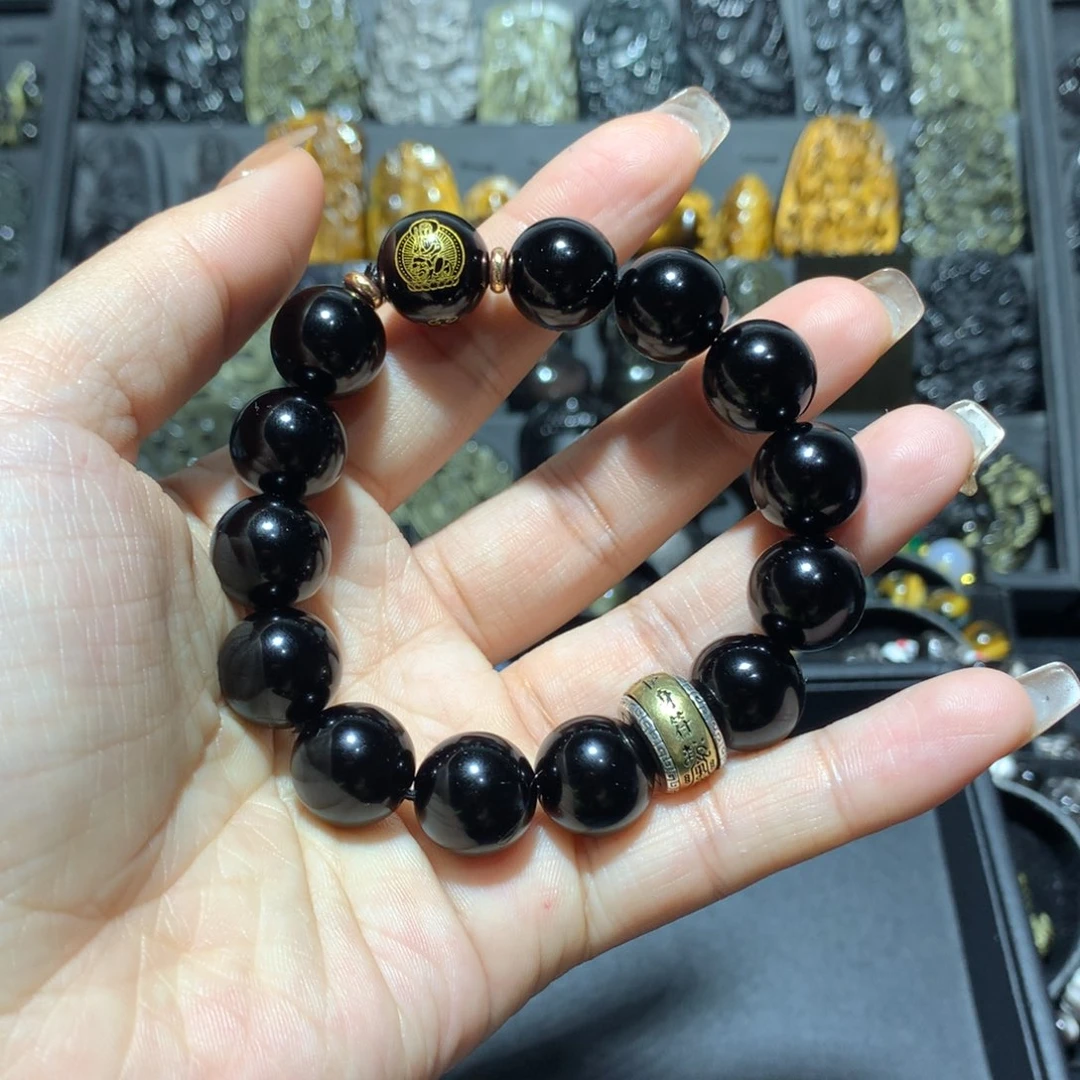 黑曜岩手链未镶嵌沈****月