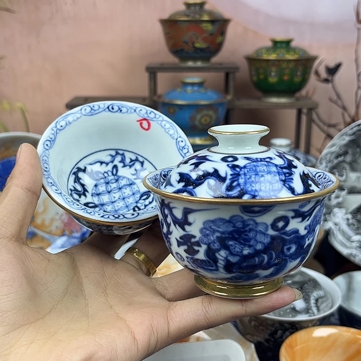 行***度陶摆件景德镇手工手绘陶瓷