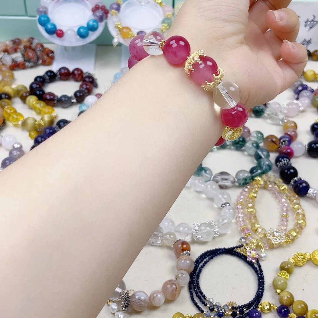 水晶手链银S925镶嵌