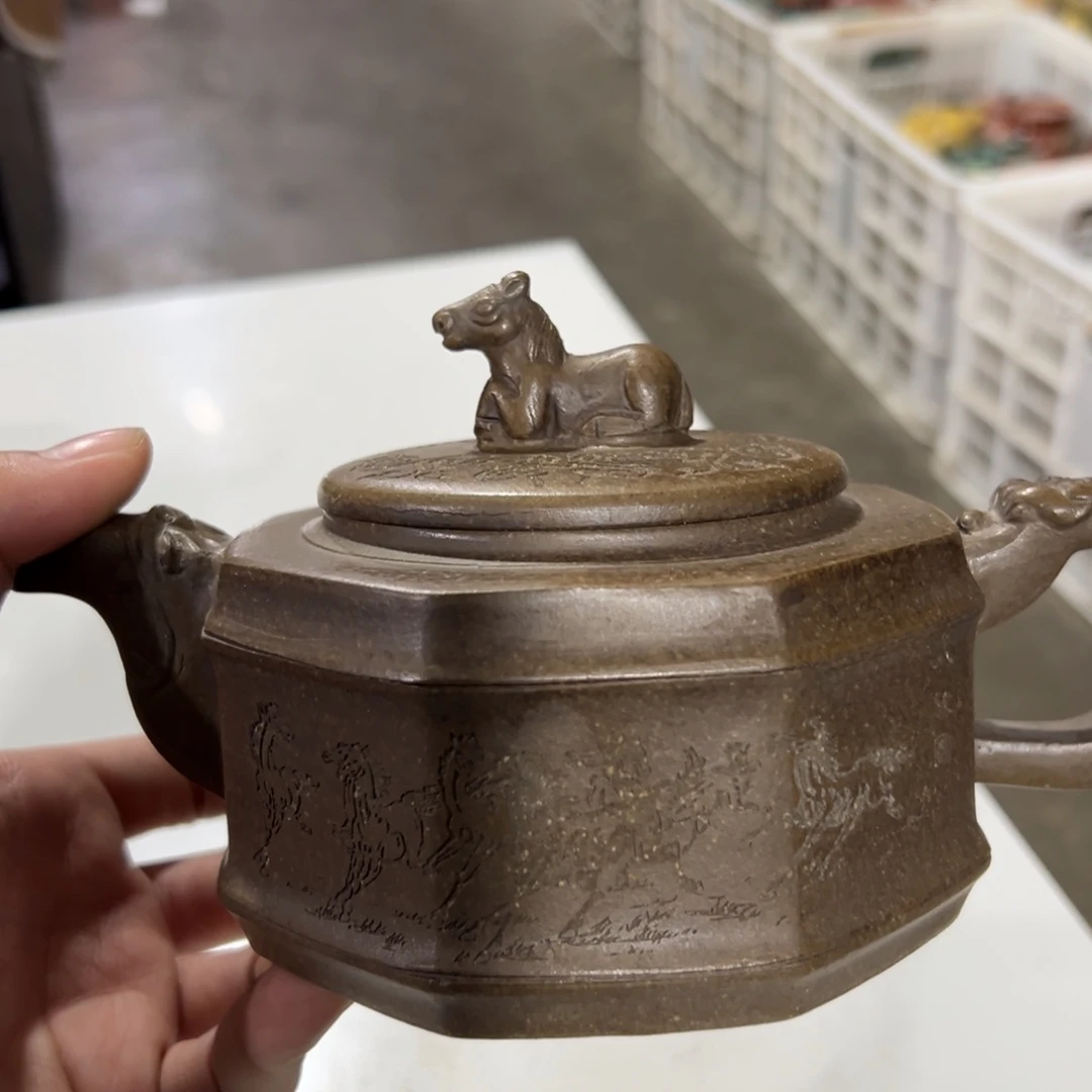 紫砂茶壶老厂紫砂壶一件！