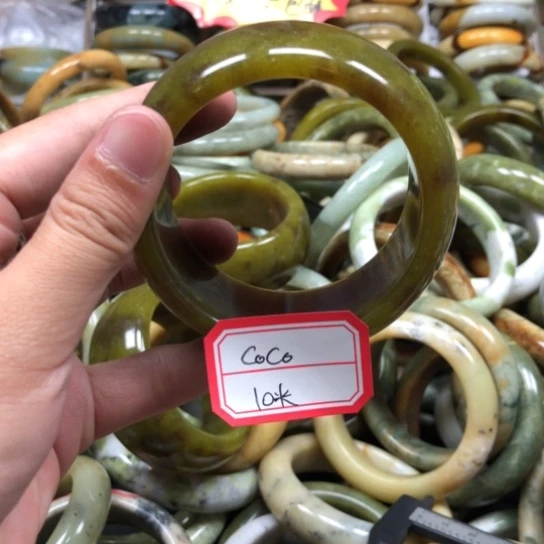 未镶嵌蛇纹石玉手镯c**o