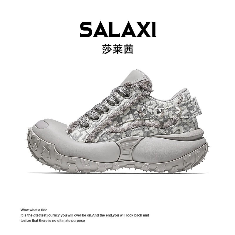 SALAXI/莎莱茜 2025冬季保暖男女增高德比大头鞋ins小众休闲潮鞋