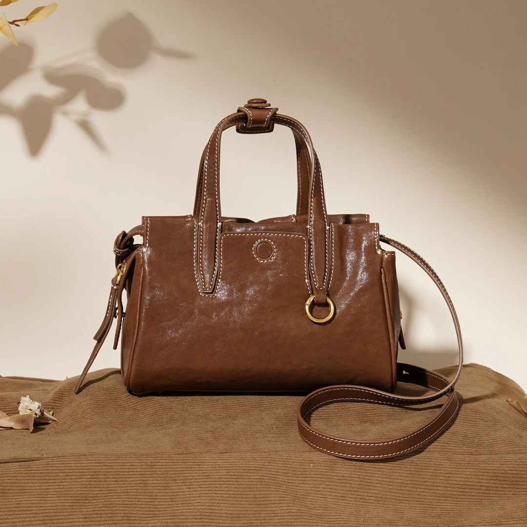 真皮女包水晶植鞣头层牛皮小包单肩手提斜挎包YN3636