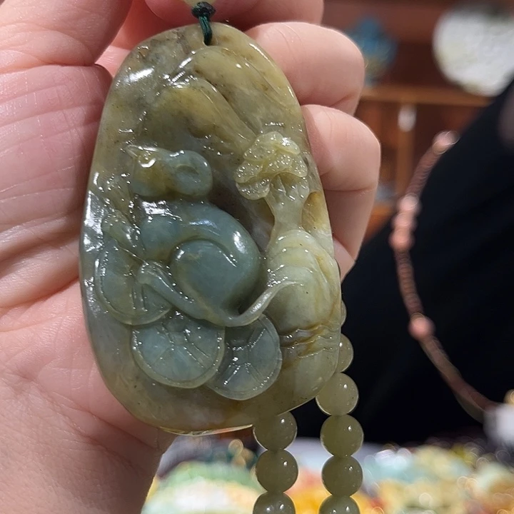 未镶嵌岫玉毛衣链