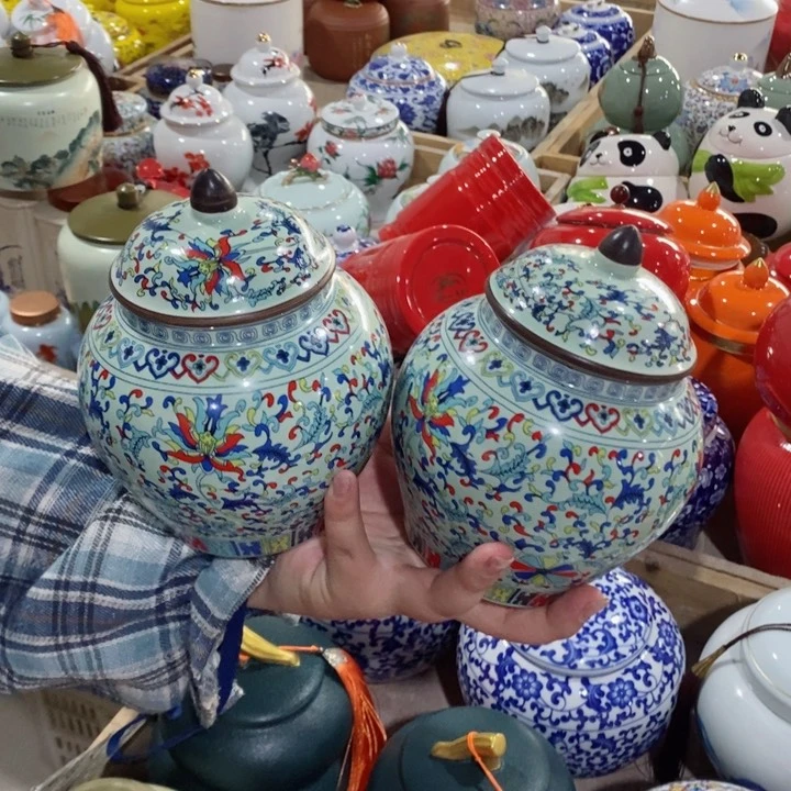 罐陶瓷茶叶罐陶瓷密封罐
