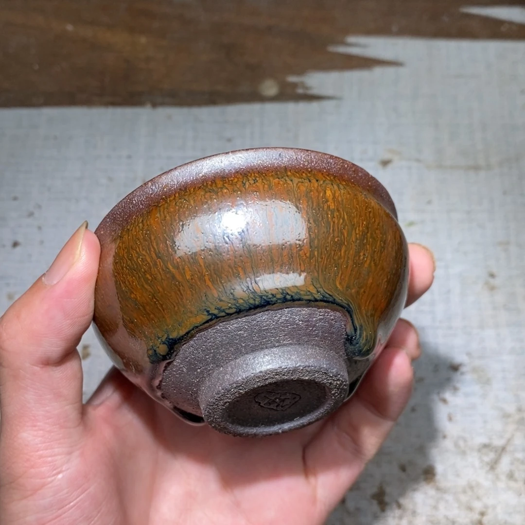 茶盏1崇溪堂龙窑柴烧建盏