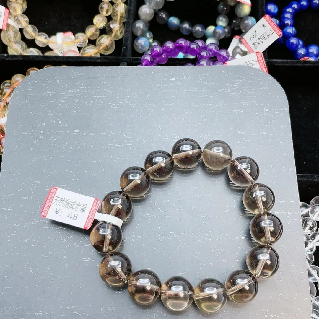 水晶手串未镶嵌茶晶