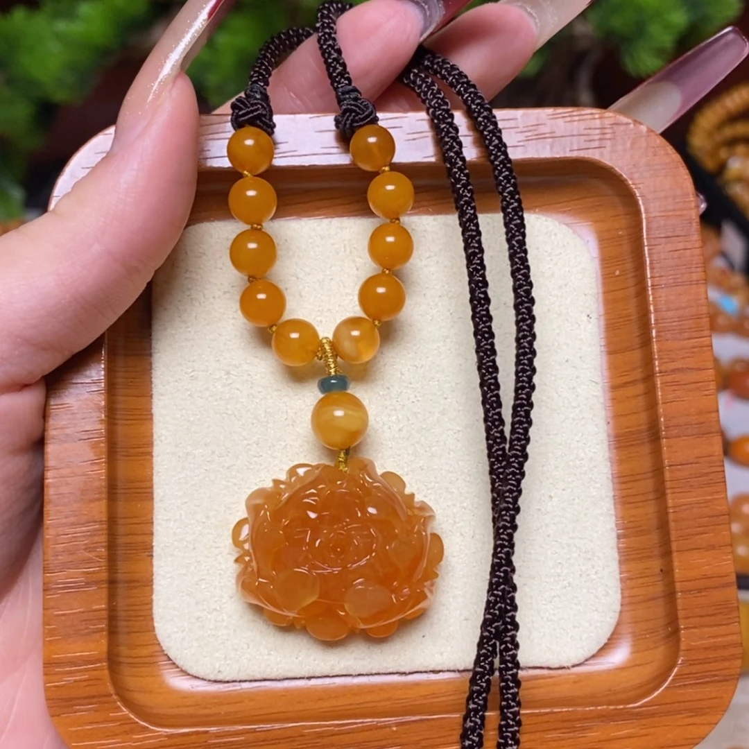 【闪购商品】蜜蜡颈饰未镶嵌项链